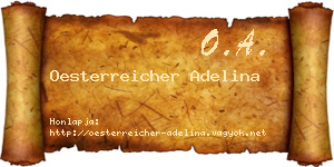 Oesterreicher Adelina névjegykártya